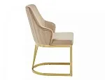 Стул кухонный Signal ALURE Velvet Bluvel 28 (бежевый/золотой) | изображение 4