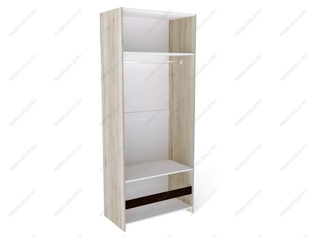 Шкаф 2-х дверный, Мале (916*544*2278) Дуб галифакс белый, 11211 | изображение 1