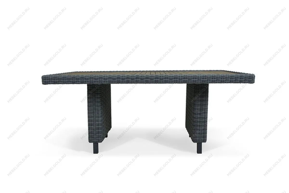 MOKKA BELLA стол прямоугольный с деревянной столешницей | изображение 4