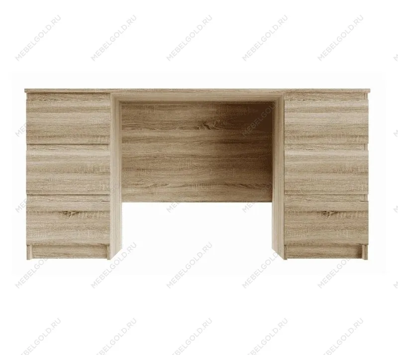 КАСТОР (KULLEN) стол письменный ИКЕА / IKEA 6 ящиков 151х65 сонома | изображение 1