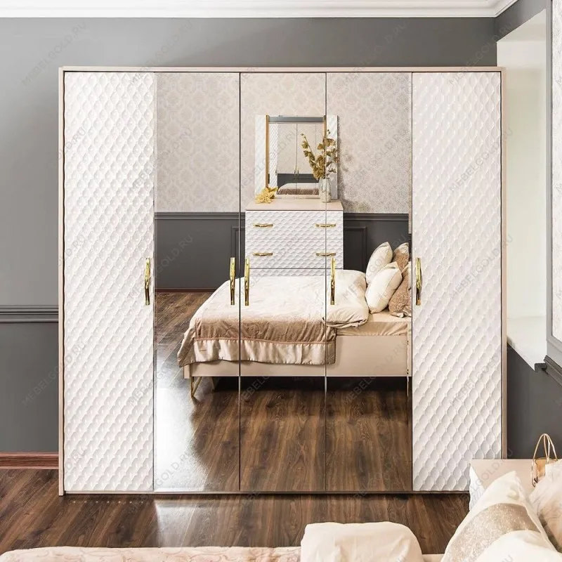 Спальня Лара 5-ств белый глянец | изображение 3