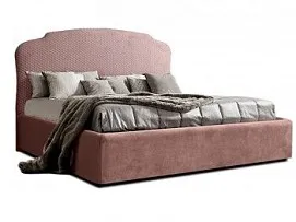 Кровать Римини 1,8 м, с подъемным механизмом (пепельно-розовый), РМКР180-1[3], гладкие царги