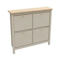 САГА тумба для обуви 113х108 кашемир/ясень