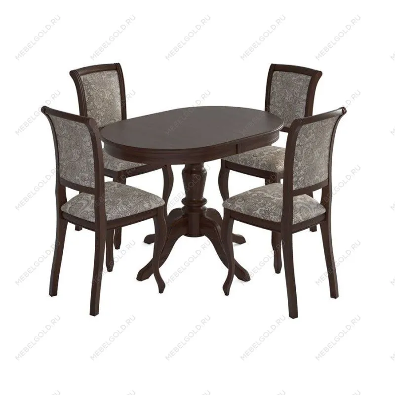 Стол Ларго (Темный орех /шпон Дуб) | изображение 2