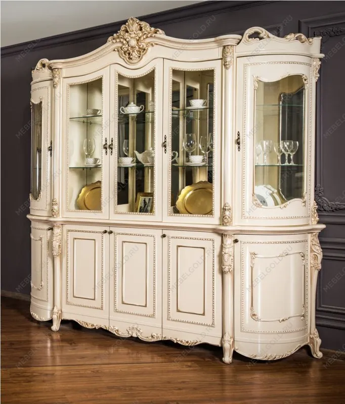 Сервант Джоконда 5-ств крем глянец | изображение 9