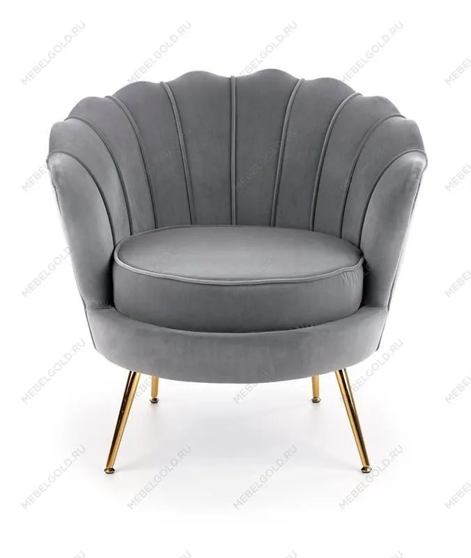 Кресло Halmar AMORINITO (серый/золотой) | изображение 2