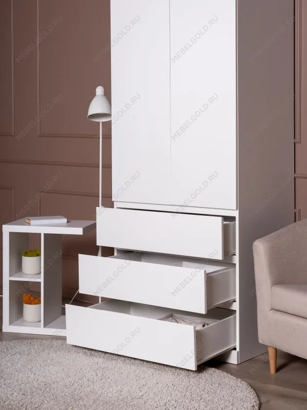 Шкаф распашной Варма СТОР, 80х57х222 см, белый | изображение 4