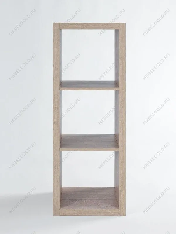 Стеллаж Фора, 3 полки, 112х42х38 см, дуб беленый | изображение 4