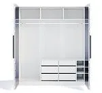 Шкаф Стелла 4-дверный белый | изображение 2