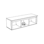 Полка навесная Сага, 3 секции, белая/ясень | изображение 7