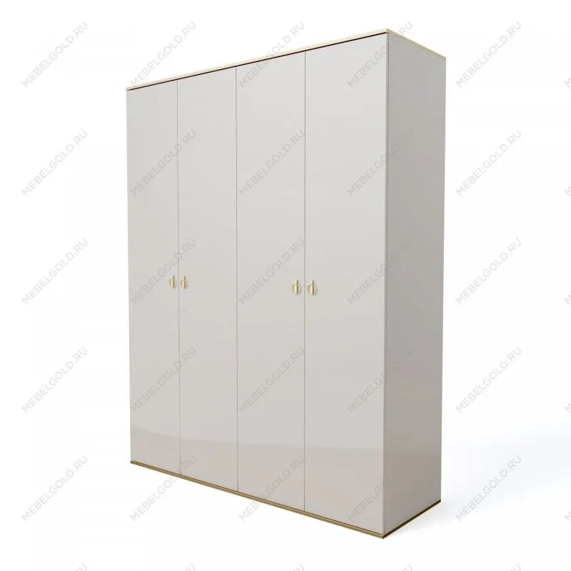 Шкаф 4-х дверный Римини (Слоновая кость/Золото) РМШ2/4