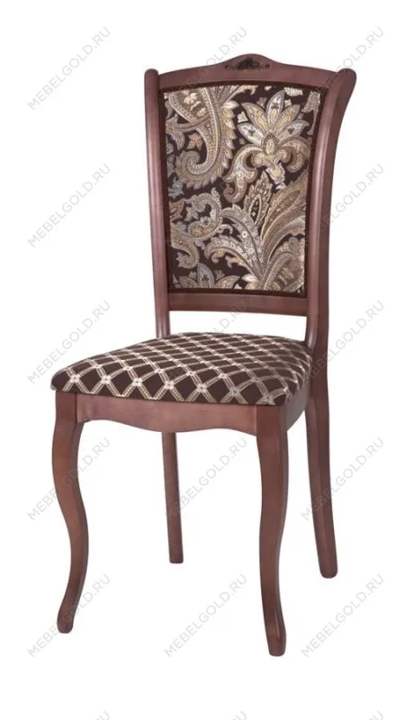 Стул Константа (тон 317 темно-коричневый + патина черная/ткань Афитап коричневый/компаньон) | изображение 1