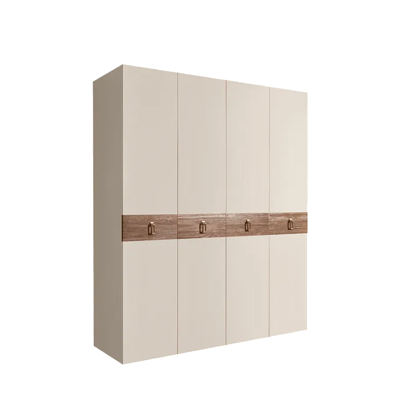 Шкаф 4-х дв. Bogemia Wood Fa (Слоновая кость/Золото) БМШ2/4(Wo)