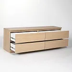 Комод Варма, 4 ящика, горизонтальный, 160х54х40 см, шпон натурального дерева, дуб беленый | изображение 15