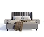 Кровать Стелла 180х200 светло серый камень | изображение 1