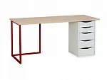 Стол Board 1800x700 Каркас - Красный, Столешница - Ясень коимбра, 331709 | изображение 7