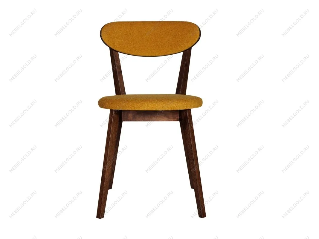 Стул RONDO мягкая спинка (Кофе глейс - 49 Букле Желтый)