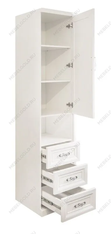Шкаф детский Мишель 1-ств без зеркал белый матовый | изображение 2