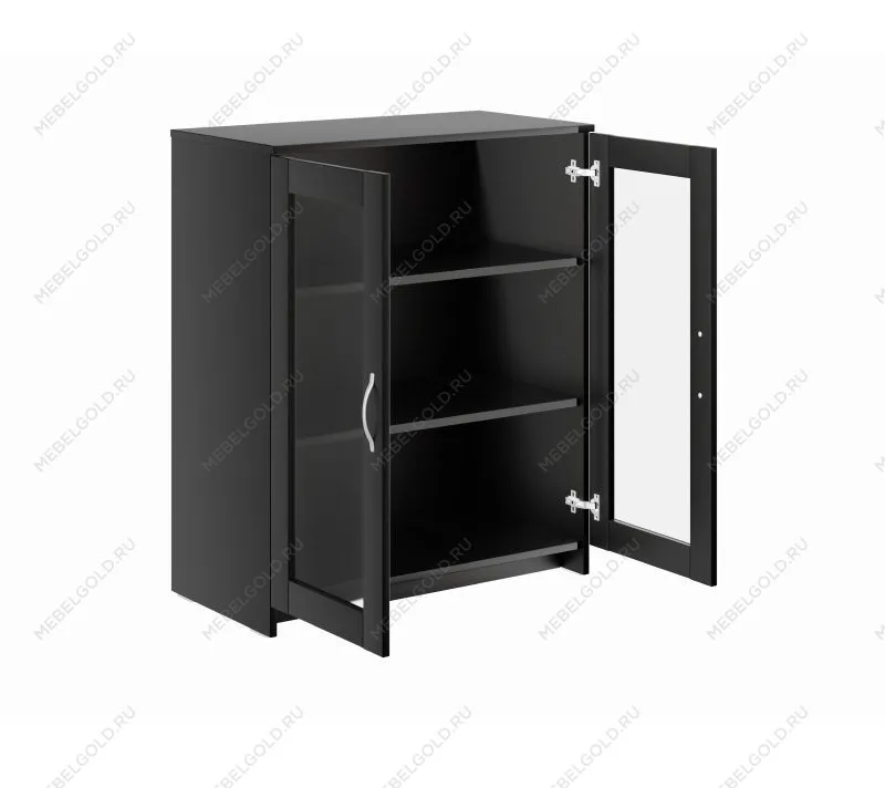 БРИМНЭС / СИРИУС тумба ИКЕА / IKEA 2 двери со стеклом 78х95 Дуб Венге | изображение 2