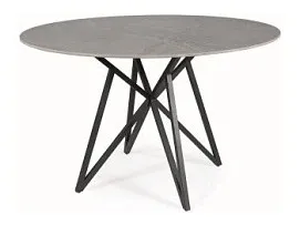 Стол обеденный Signal MURANO 120 (серый матовый/черный)