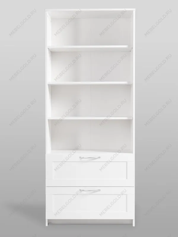 Стеллаж Сириус, 2 ящика, 78х35х190 см, белый | изображение 9