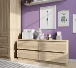 КАСТОР (KULLEN) тумба ИКЕА / IKEA 4 ящика сонома | изображение 3
