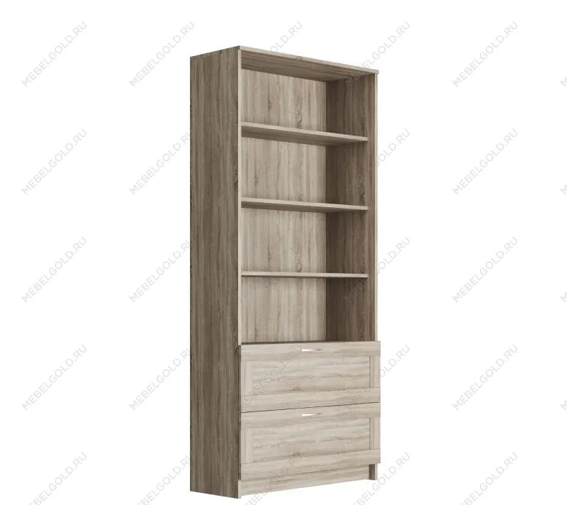 БРИМНЭС / СИРИУС Стеллаж ИКЕА / IKEA 2 ящика 78х190 сонома | изображение 1