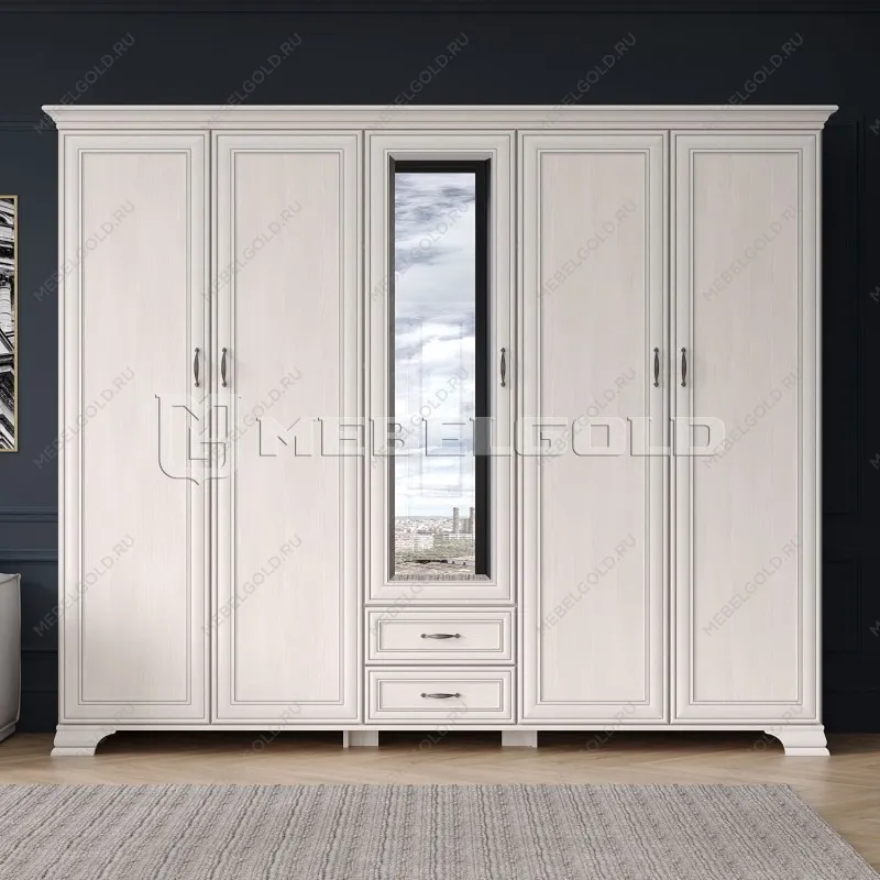 Шкаф Тиффани 5DG2S Z вудлайн кремовый | изображение 1