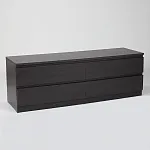 МАЛЬТА комод ИКЕА / IKEA 4 ящика 160х54 Дуб Венге | изображение 1