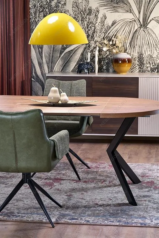 Стол обеденный Halmar PERONI раскладной (орех/черный) | изображение 15