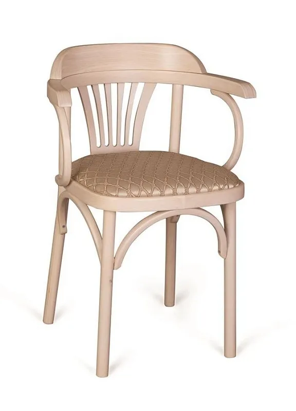 Стул Венский Михаэль мягкий (беленый дуб, ткань 1 beige)