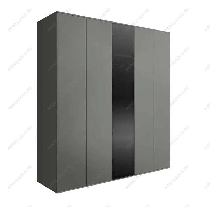 Шкаф 5-ти дв. Bogemia Air (Серый/Черный) БМШ2/5(1)