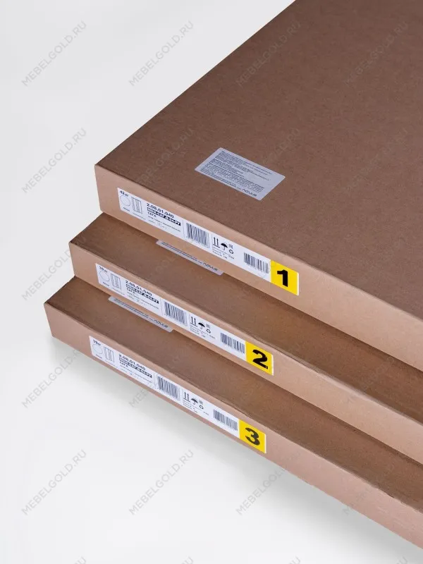 Шкаф распашной Сага, 3 двери, 132х64х215 см, серый | изображение 8