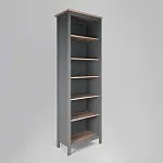 Стеллаж Сага, 70х42х215 см, серый/ясень | изображение 4