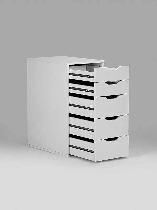 Комод Ингар, 5 ящиков, 36x71x53 см, белый | изображение 9