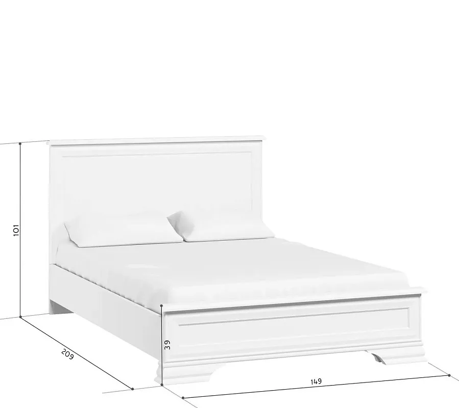 Кровать Кентаки LOZ/140x200 белый | изображение 2