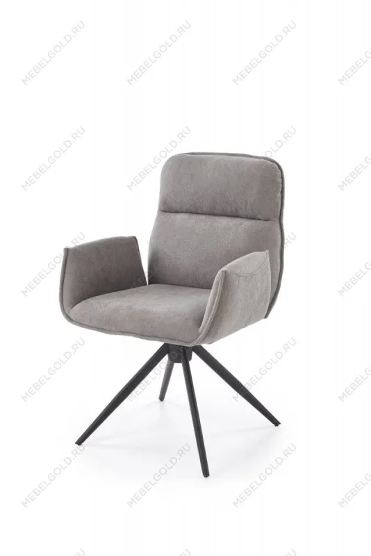 Стул кухонный Halmar K574 поворотный (серый/черный)