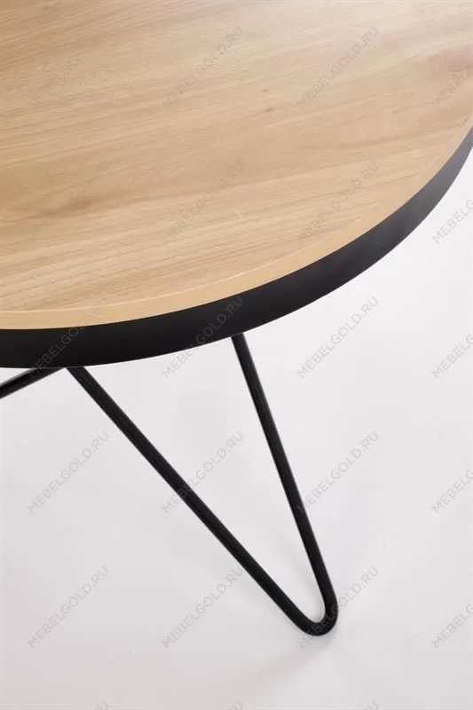 Стол журнальный Halmar LEILA (натуральный/черный) | изображение 2