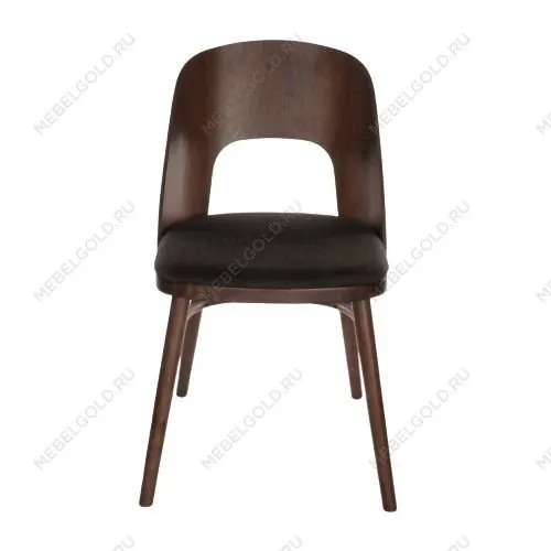 Лобня - Стул Антверпен коричневая ткань + спинка и ножки орех | изображение 2