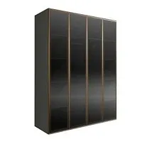 Шкаф 4-х дверный Bogemia Air (Серый/Золото) БМШ2/4(4)