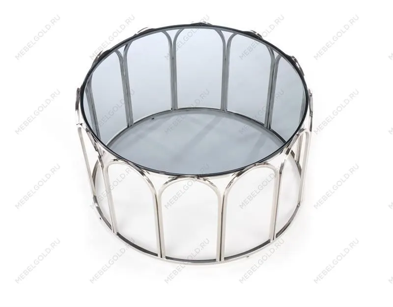 Стол журнальный Halmar OLIVIA (дымчатый/хром) | изображение 6