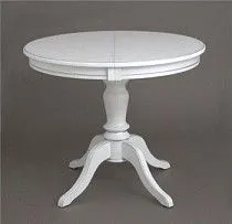 Стол Эгина (Белый/патина серебро/шпон дуб)