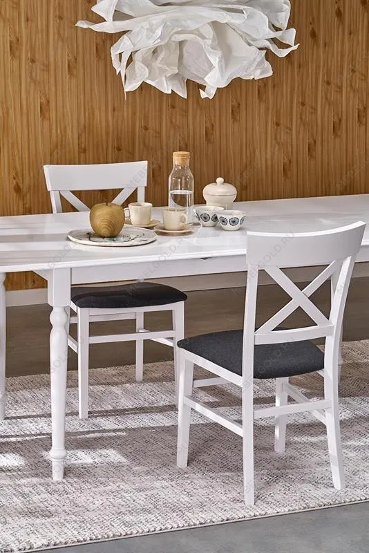 Стол обеденный Halmar NELSON 160 (белый/белый) | изображение 7