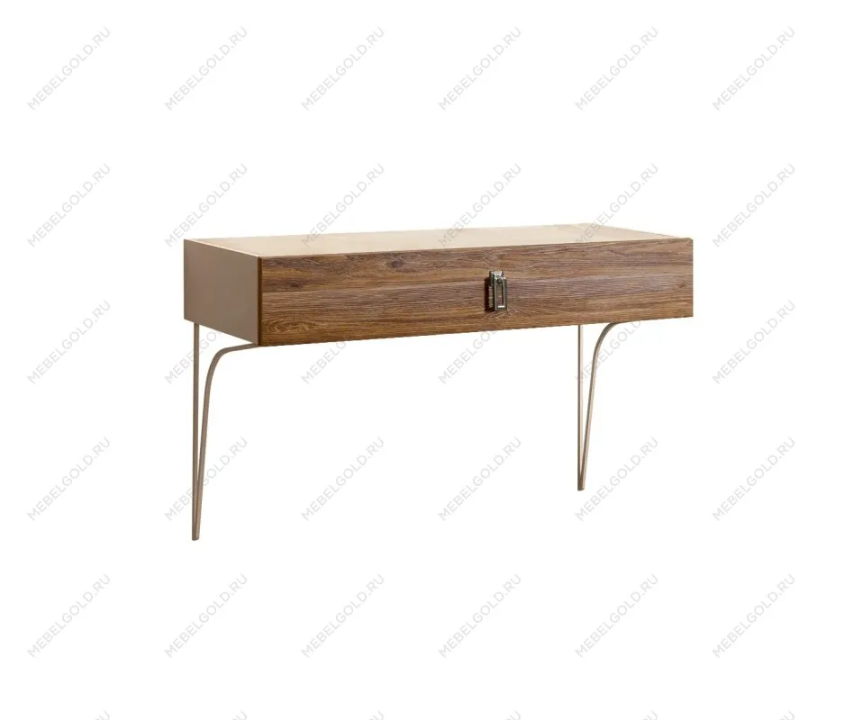 Стол туалетный (консоль) Bogemia Wood Fa (Ваниль) (Novabuk/Хром) БМСТ-1(Wo)