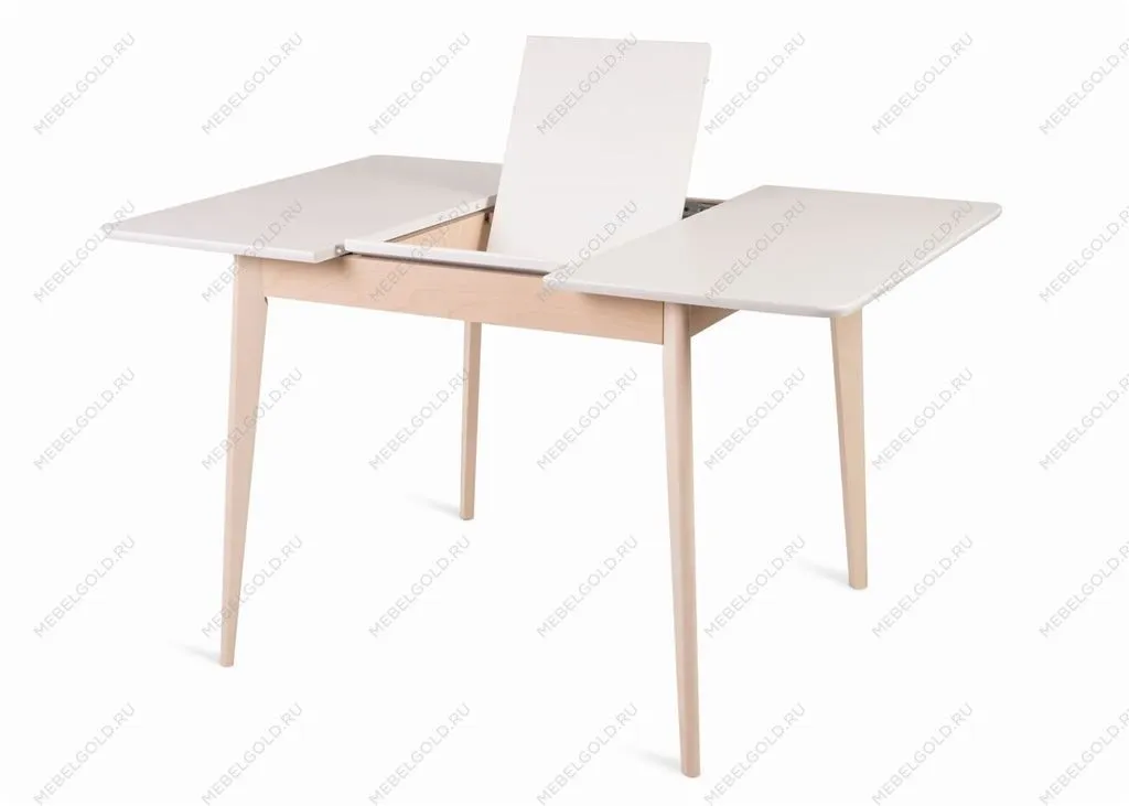 Стол Рэй-0090 (беленый дуб/белая эмаль) Квадратный | изображение 3