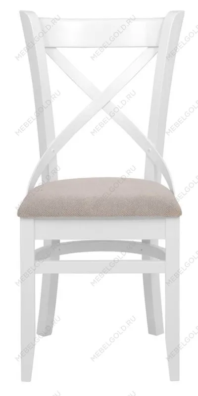 Стул Хью (Белая эмаль/бежевый М02)