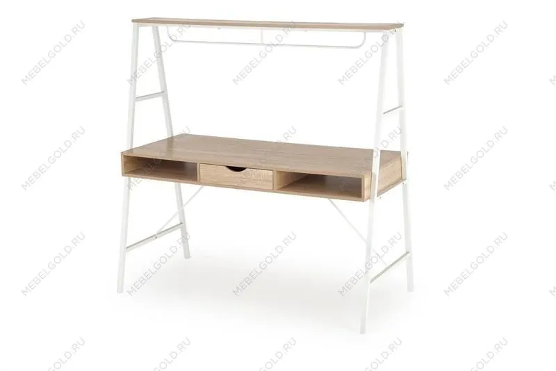 Стол компьютерный HALMAR B48 (дуб сонома/белый) | изображение 1