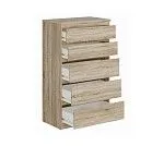 КАСТОР (KULLEN) комод ИКЕА / IKEA 5 ящиков сонома | изображение 2