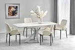 Стол обеденный Halmar VIVALDI 160 раскладной (белый мрамор/белый) | изображение 8