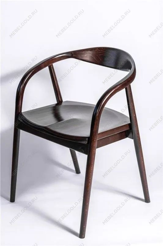 Полукресло венское Diona (темный орех) жесткое сиденье | изображение 4